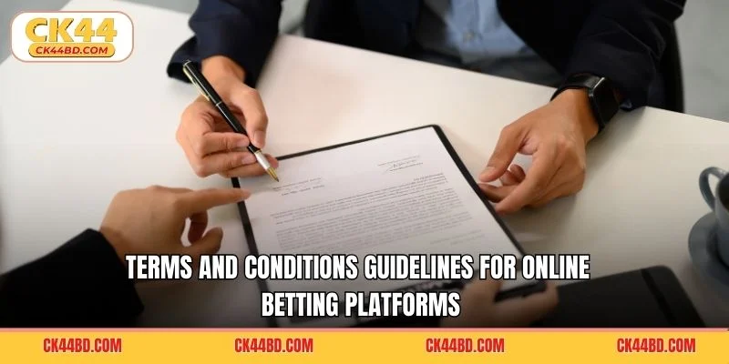 Terms and Conditions guidelines for online betting platforms